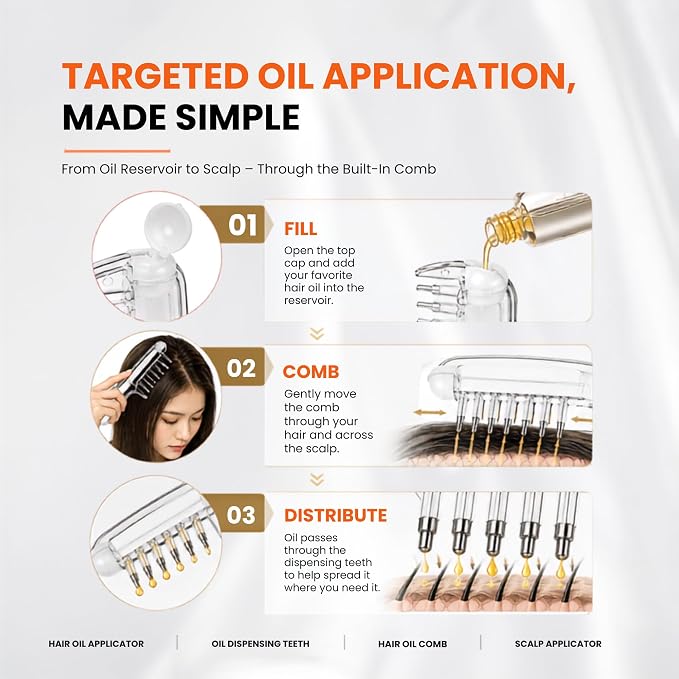 Hair Oil Applicator Comb