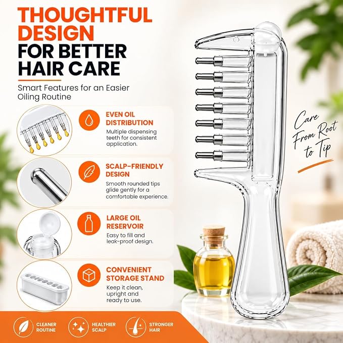 Hair Oil Applicator Comb